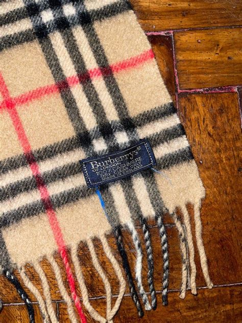 authentic Burberry plaid scarf